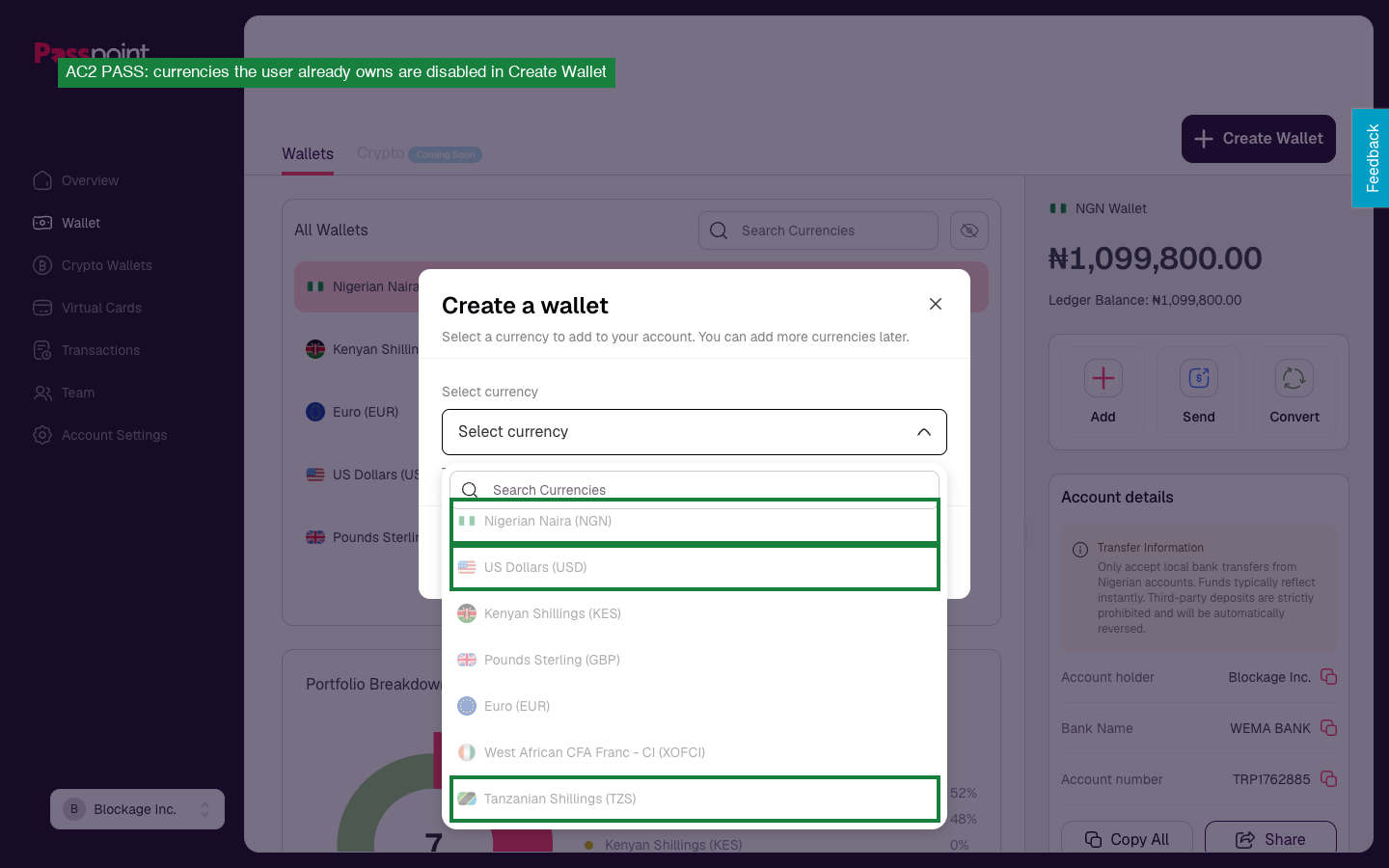 Owned currencies disabled