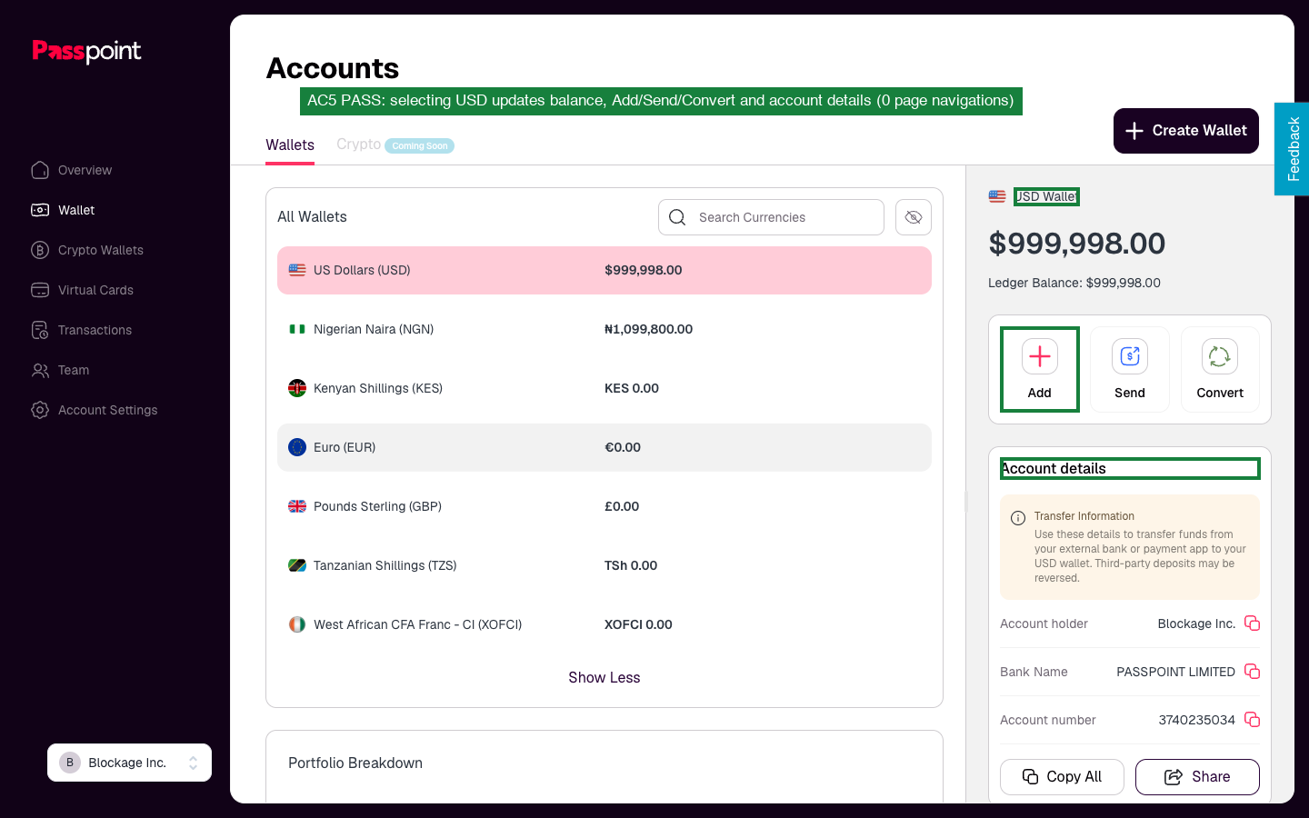 Select wallet no refetch